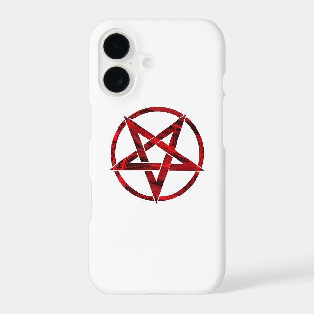 Red Devil Pentagram iPhone Case (Back)