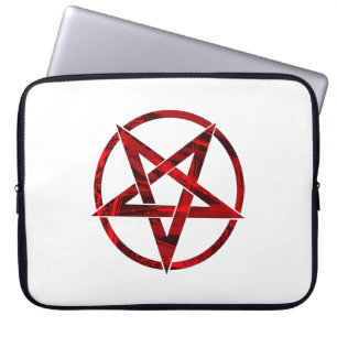 Red Devil Pentagram Laptop Sleeve