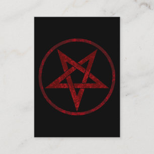 Red Devil Pentagram Loyalty Card