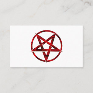 Red Devil Pentagram Loyalty Card
