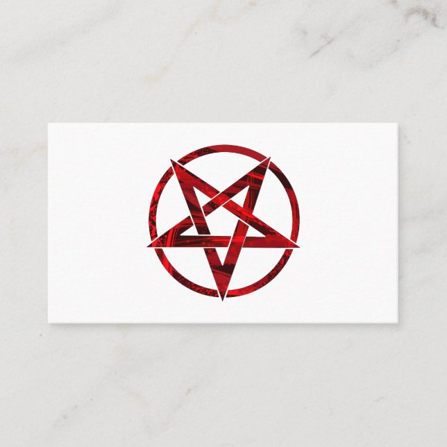 Red Devil Pentagram Loyalty Card (Front)