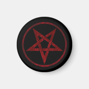 Red Devil Pentagram Magnet