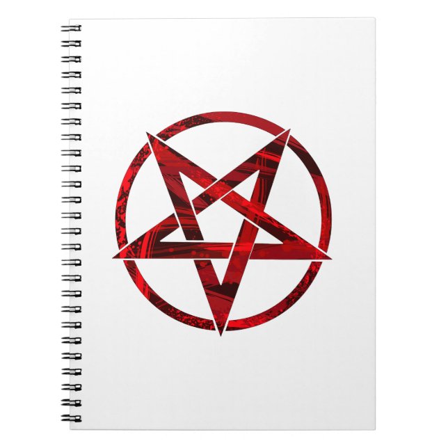 Red Devil Pentagram Notebook (Front)