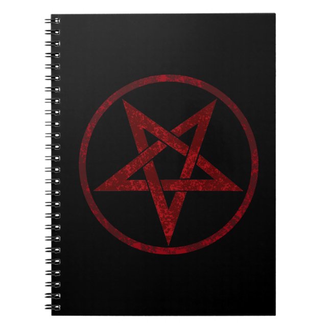 Red Devil Pentagram Notebook (Front)