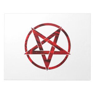 Red Devil Pentagram Notepad