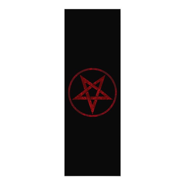 Red Devil Pentagram Photo Print (Front)