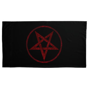 Red Devil Pentagram Pillowcase