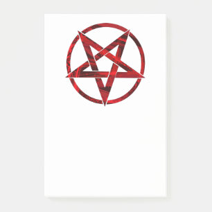 Red Devil Pentagram Post-it Notes