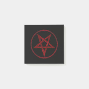 Red Devil Pentagram Post-it Notes