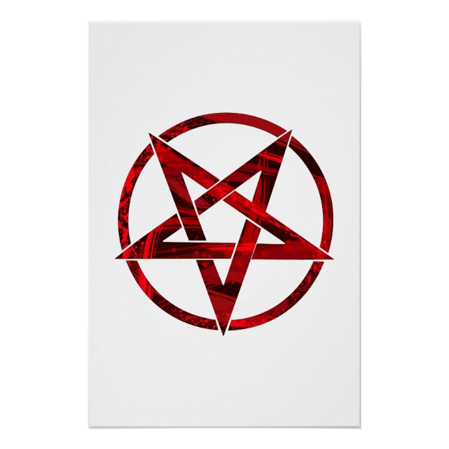 Red Devil Pentagram Poster (Front)