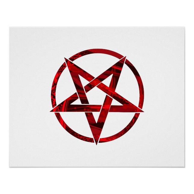 Red Devil Pentagram Poster (Front)