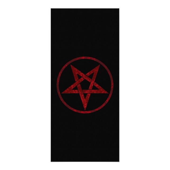 Red Devil Pentagram Rack Card (Front)