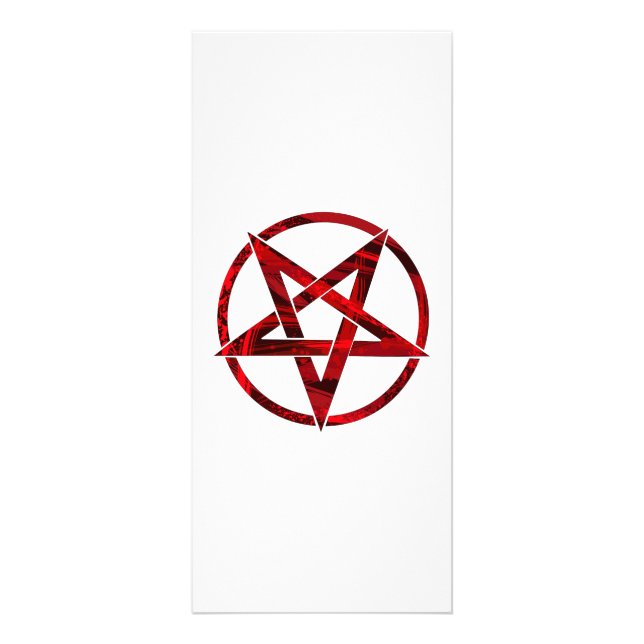 Red Devil Pentagram Rack Card (Front)