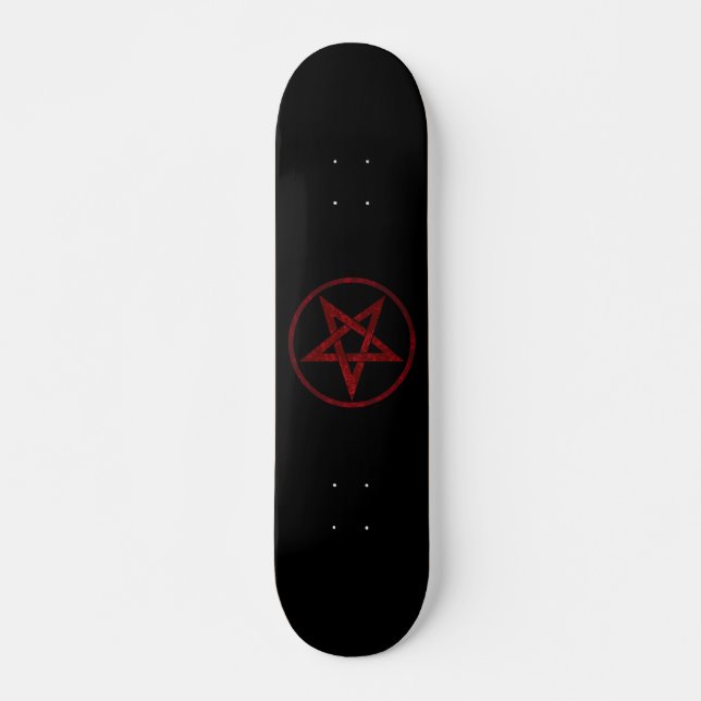Red Devil Pentagram Skateboard (Front)