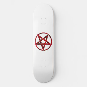 Red Devil Pentagram Skateboard