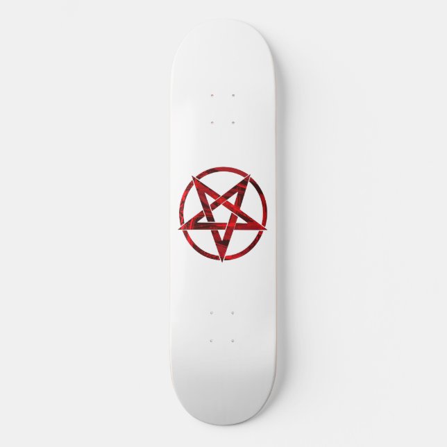 Red Devil Pentagram Skateboard (Front)