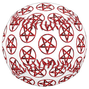 Red Devil Pentagram Softball