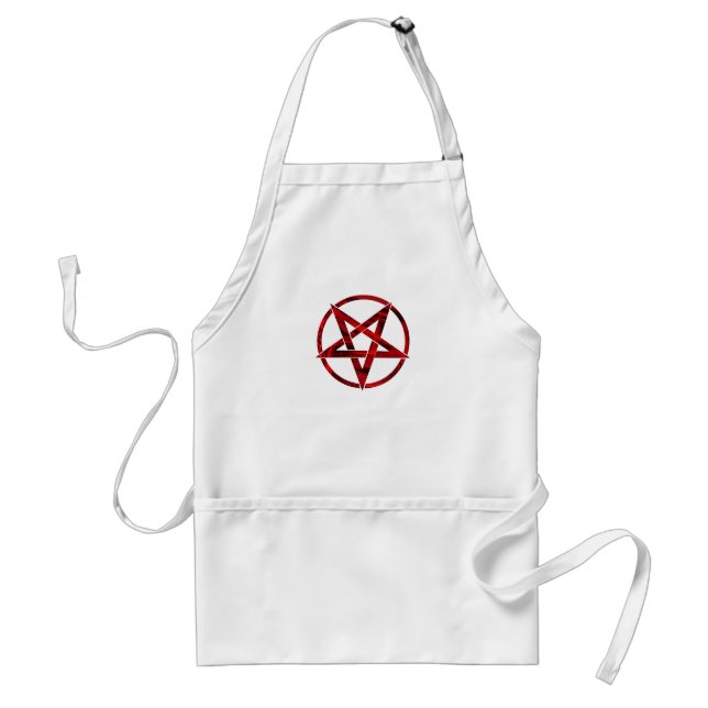 Red Devil Pentagram Standard Apron (Front)