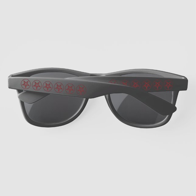 Red Devil Pentagram Sunglasses (Back)