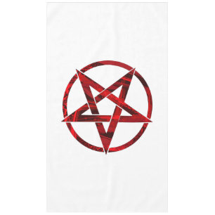 Red Devil Pentagram Tablecloth
