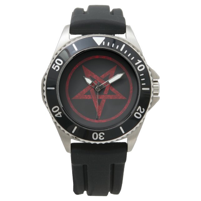 Red Devil Pentagram Watch (Front)