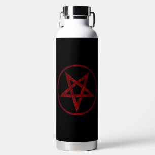 Red Devil Pentagram Water Bottle