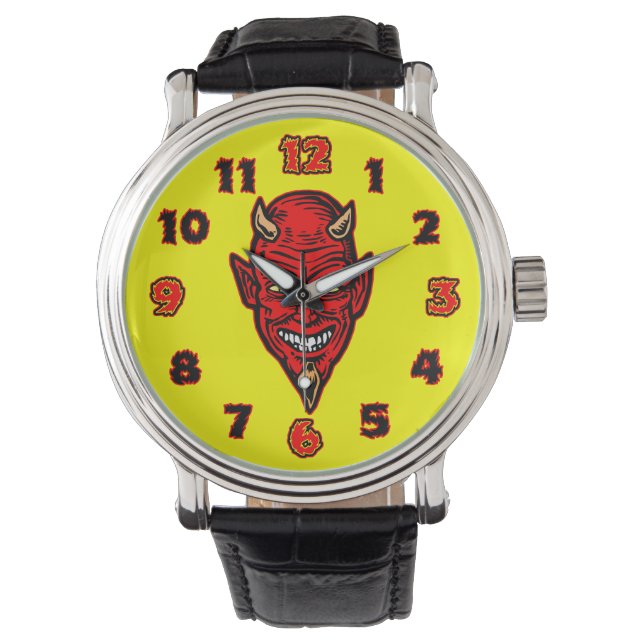 Red Devil timepiece watch (Front)
