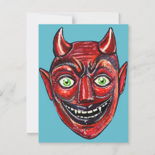 Red Devil Vintage Halloweenies Postcard