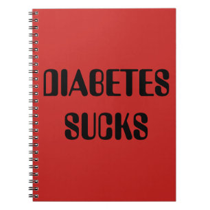Red diabetes notebook