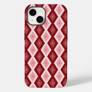 Red diamond pattern Case-Mate iPhone 14 case
