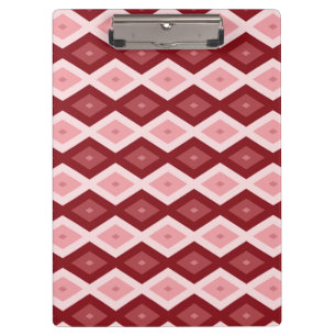 Red diamond pattern clipboard