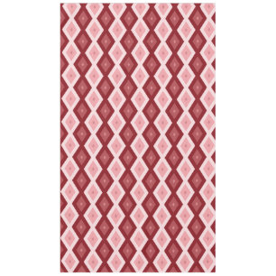 Red diamond pattern tablecloth