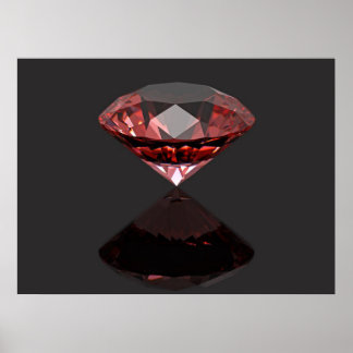 Red diamond ruby poster