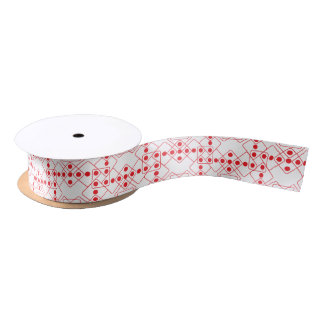 Red Dice Satin Ribbon