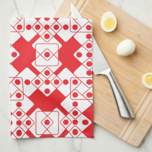 Red Dice Tea Towel