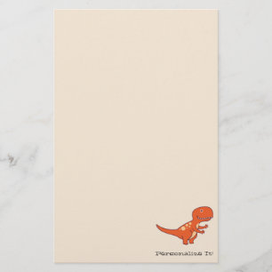 Red Dinosaur 0219 Stationery