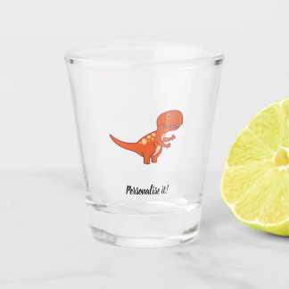 Red Dinosaur 02/19 Shot Glass