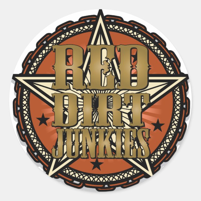 Red Dirt Junkies Promo Stickers (Front)