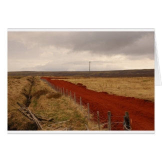 Red Dirt Road In Iceland