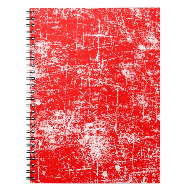 Red Distressed Notebook (Front)