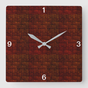 Red Disturbia Wall Clock