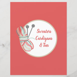 Red Divider Page Knit Happens Pattern Binder Index