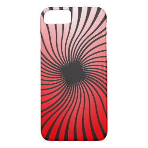 Red Dizzy Spiral iPhone 8/7 Case