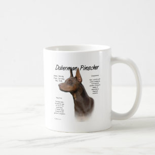 Red Doberman History  Coffee Mug