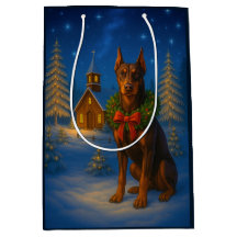 Red Doberman Holiday 
