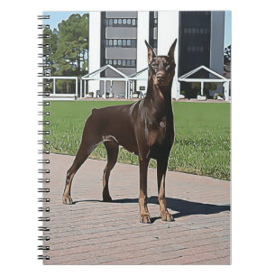 Red Doberman Notebook