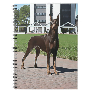 Red Doberman Notebook
