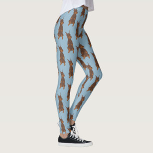 Red Doberman Pinscher Leggings