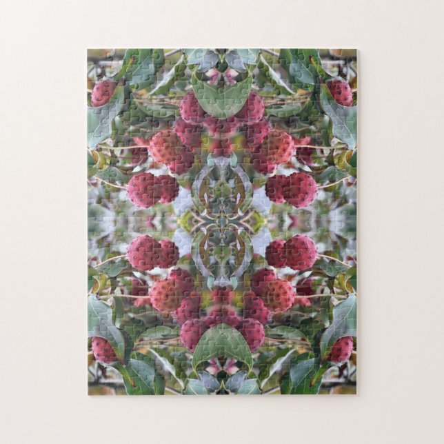 Red Dogwood Fruit Nature Abstract  Jigsaw Puzzle (Vertical)