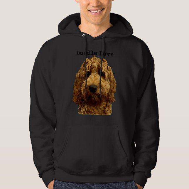 Red Doodle Dog Hoodie (Front)